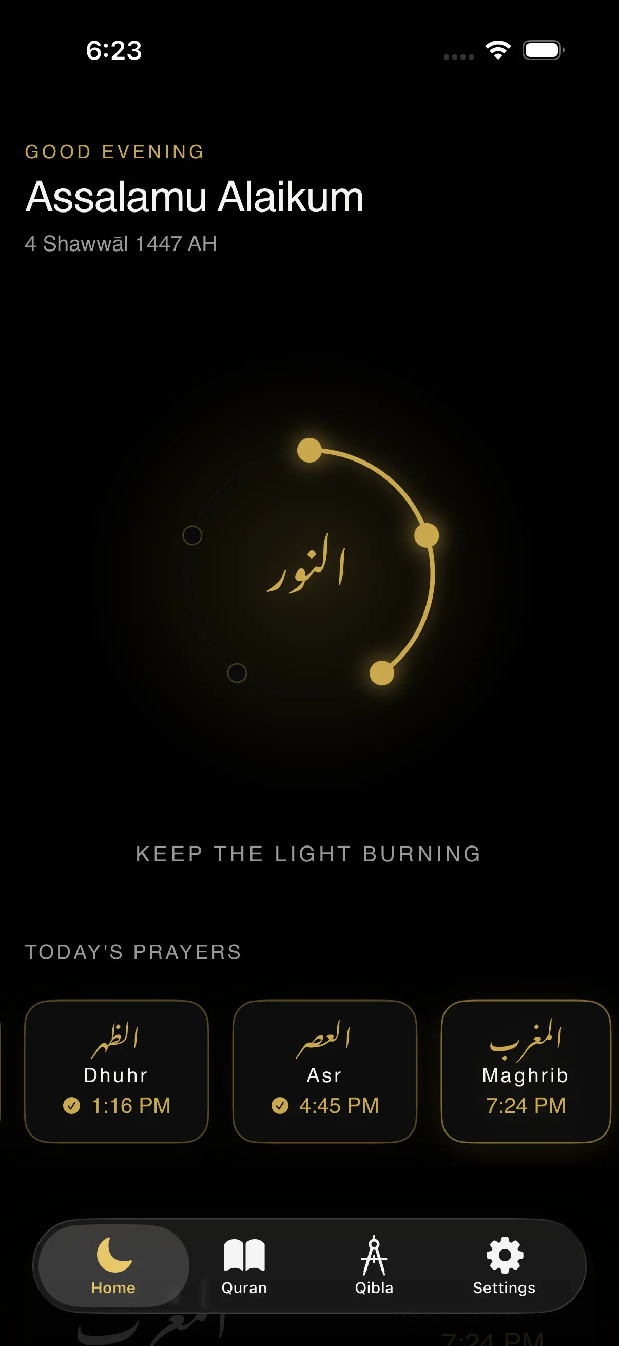 Your daily prayers, illuminated.